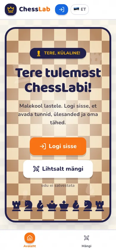 ChessLab — telefonivaade