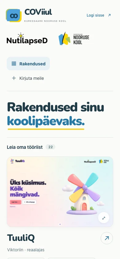 COViiul — telefonivaade