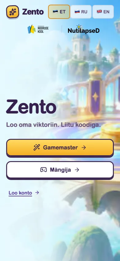 Zento — telefonivaade